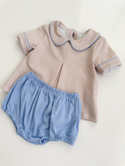 Archer Gingham Bloomer Set