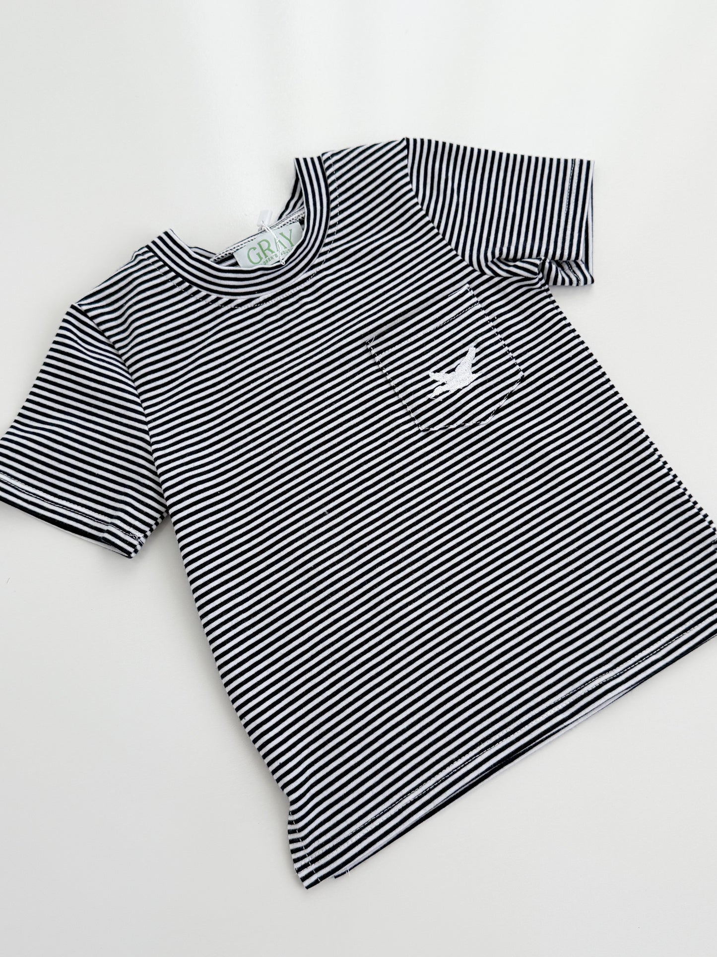 Everyday Striped Pocket Tees