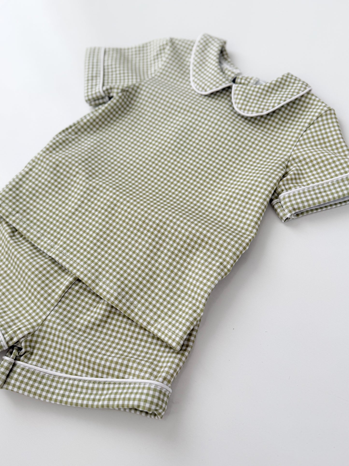 Paxton Green Gingham Set