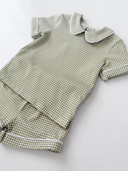 Paxton Green Gingham Set
