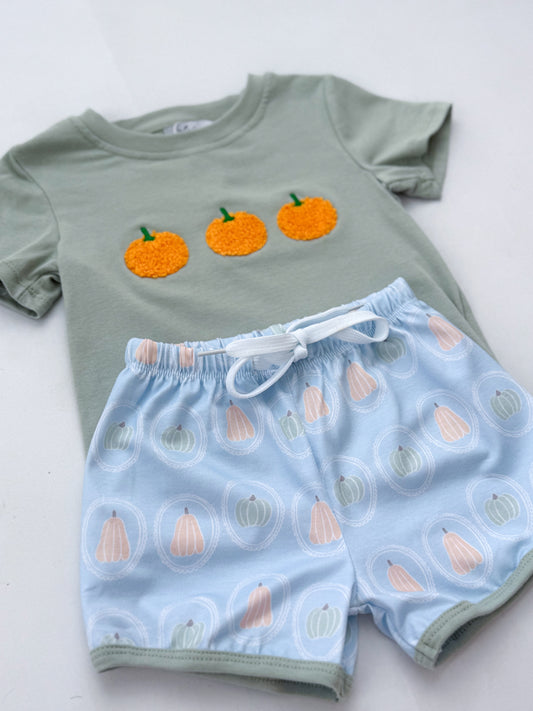 Blue Pumpkin Patch Set