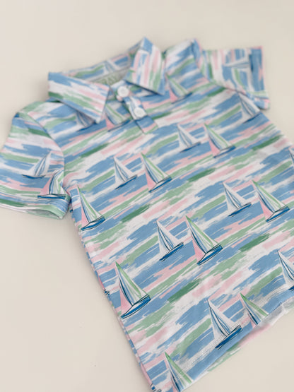 Sail Away Boys Polo