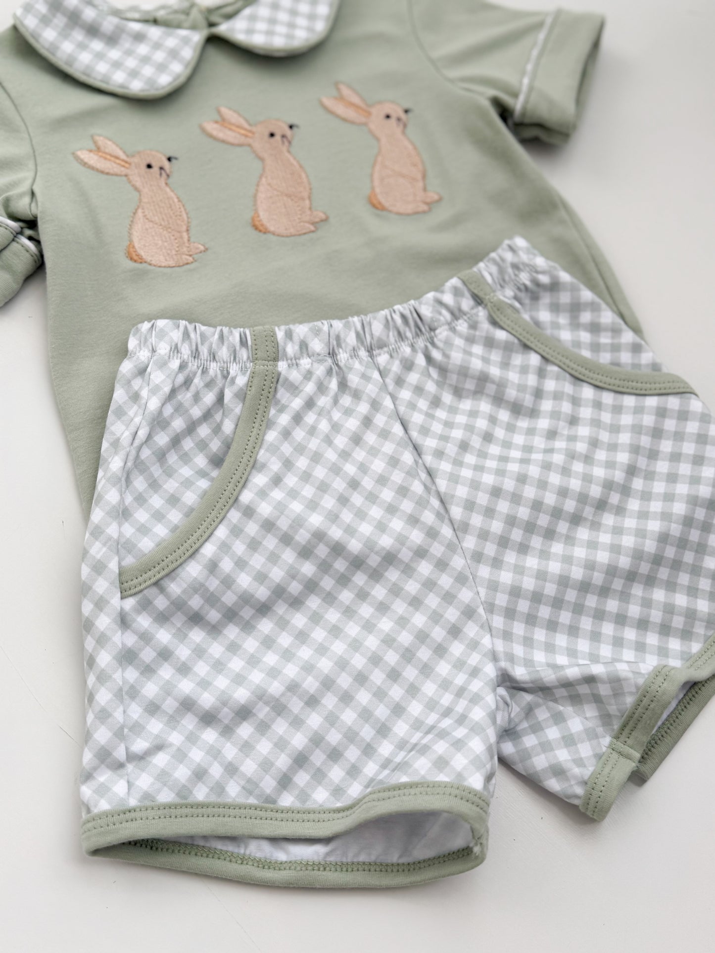 Bunny Trio Peter Pan Short Set