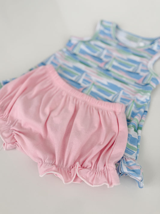 Sail Away Girls Bloomer Set