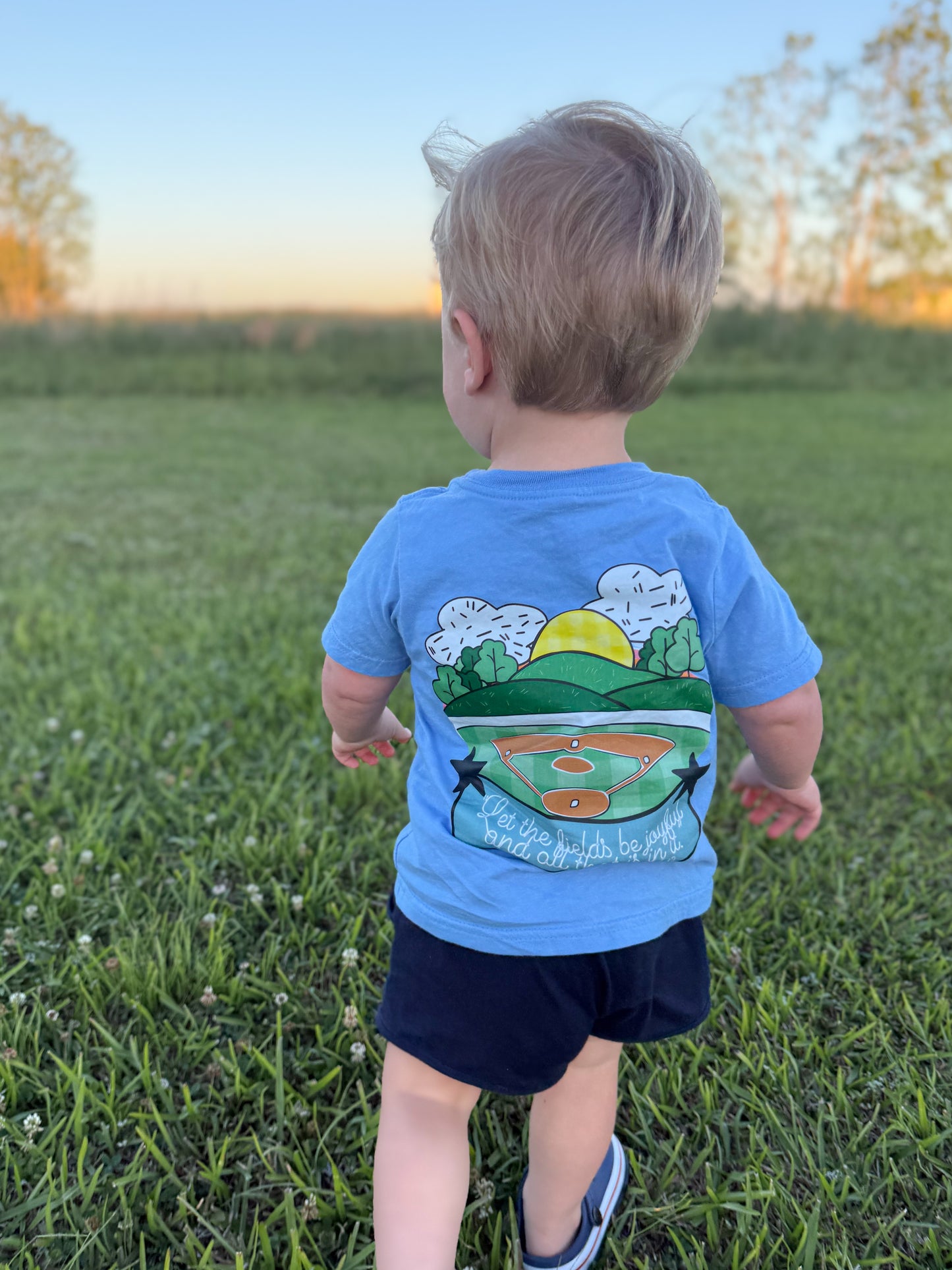 Let The Field Be Joyful - Gray Originals Tee