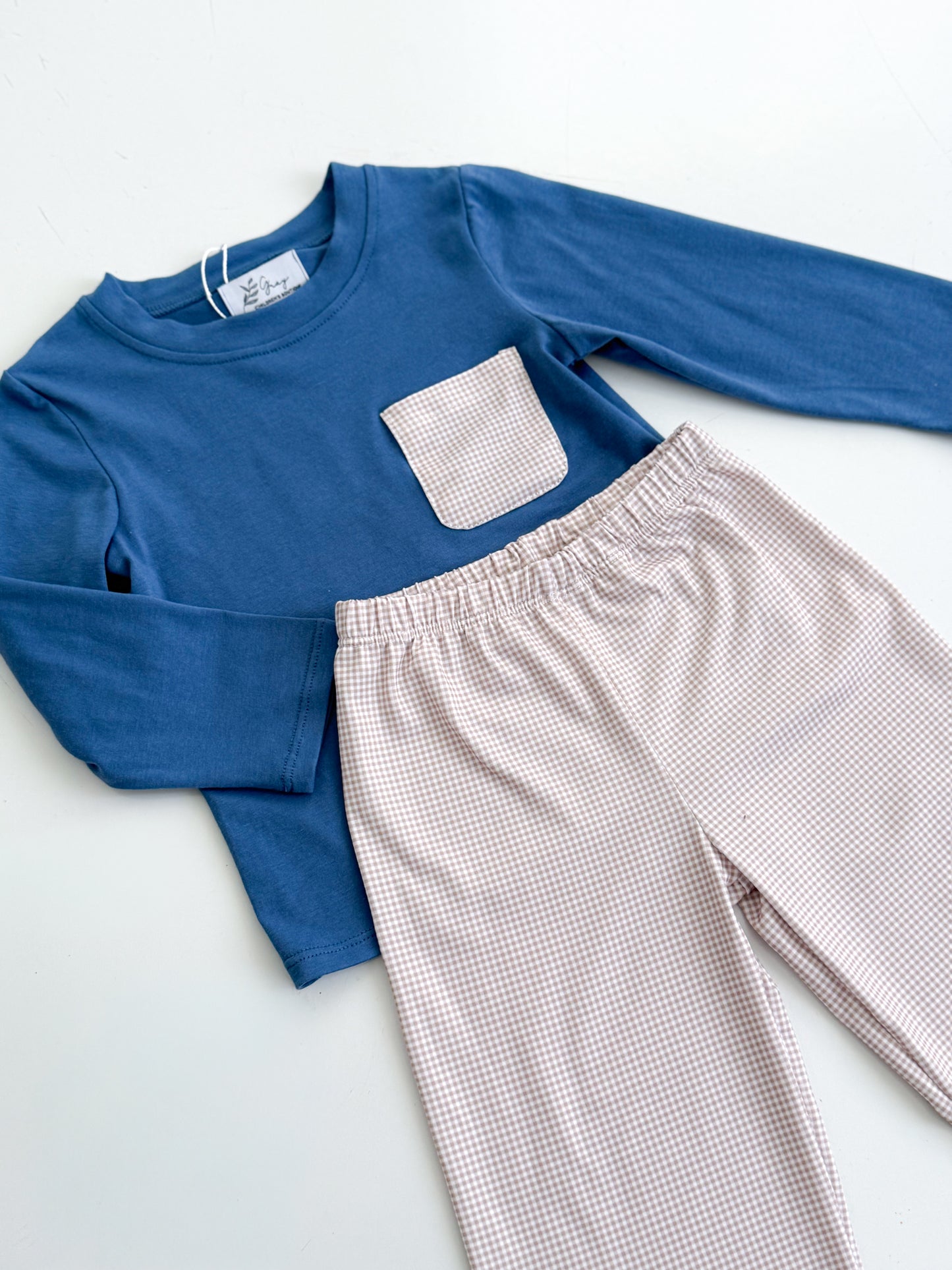 Tommy Gingham Boy Set