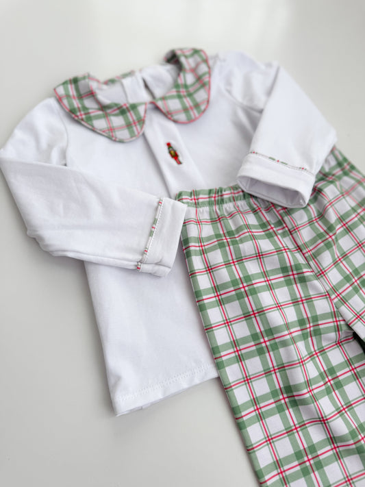 Nutcracker Plaid Pant Set