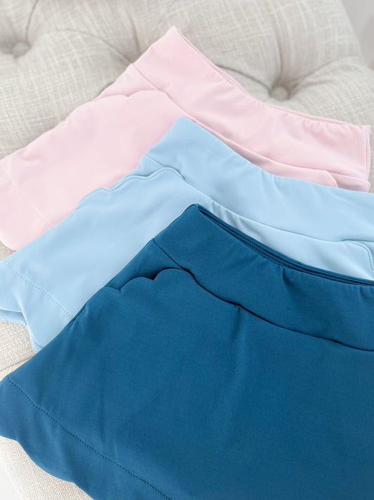 Scallop Yoga Skort