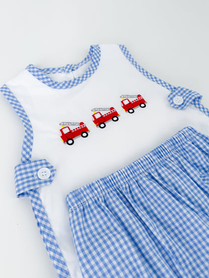 Fire Truck Diaper Set