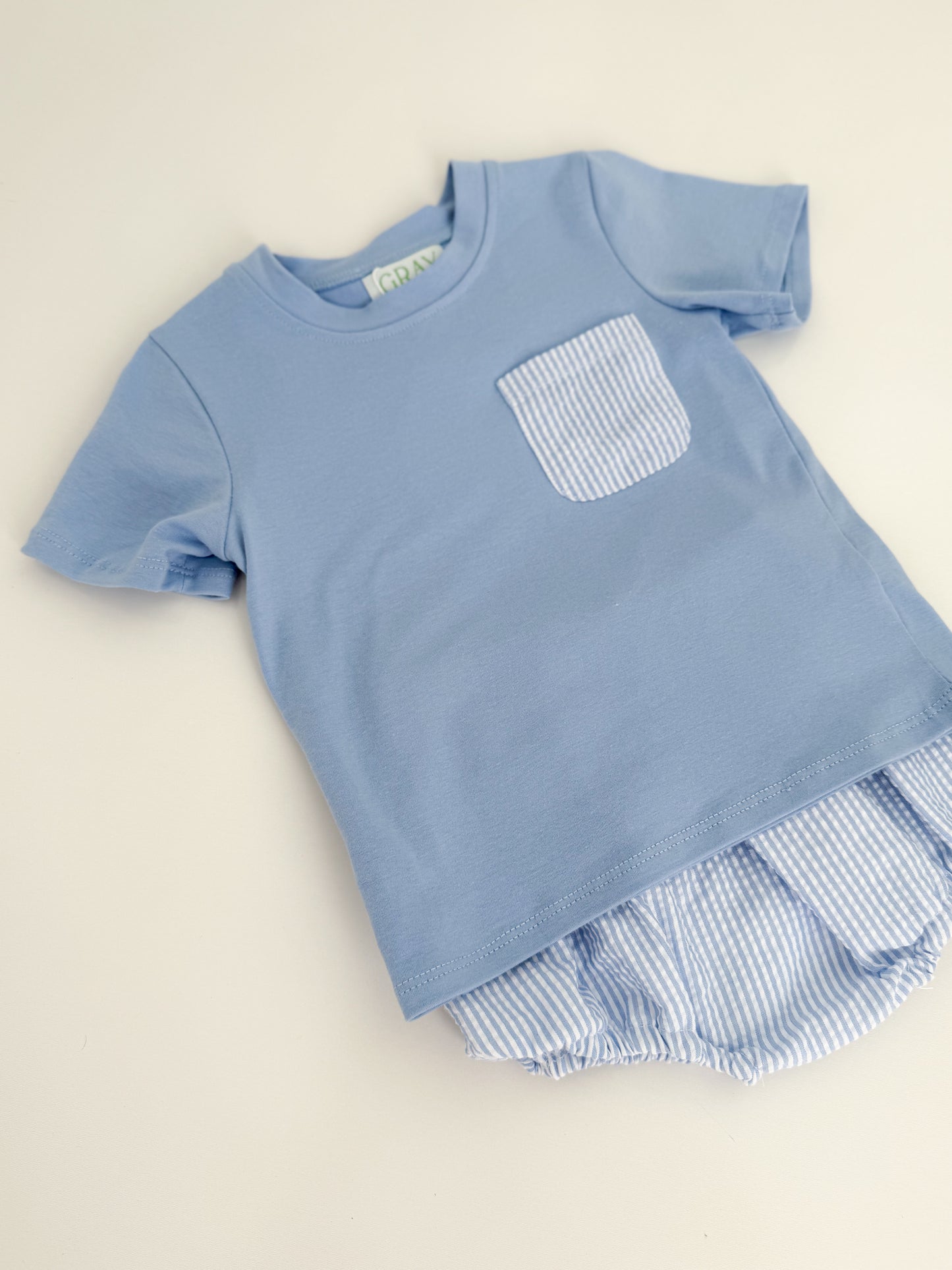 Benton Seersucker Bloomer Set