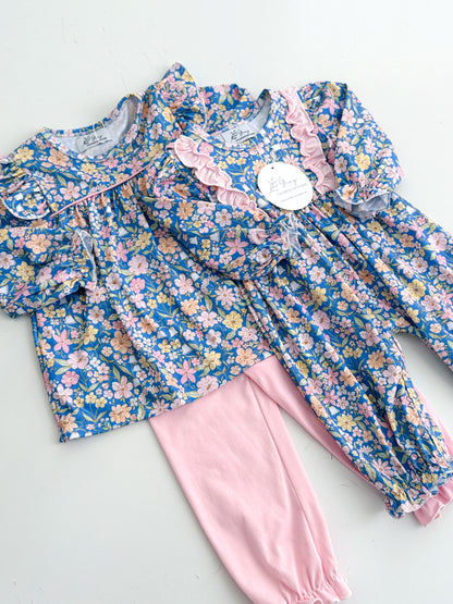 Melody Floral Bubble Pant Set