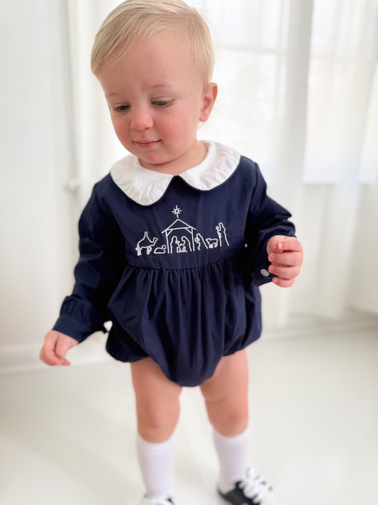 Nativity Scene Boys Bubble