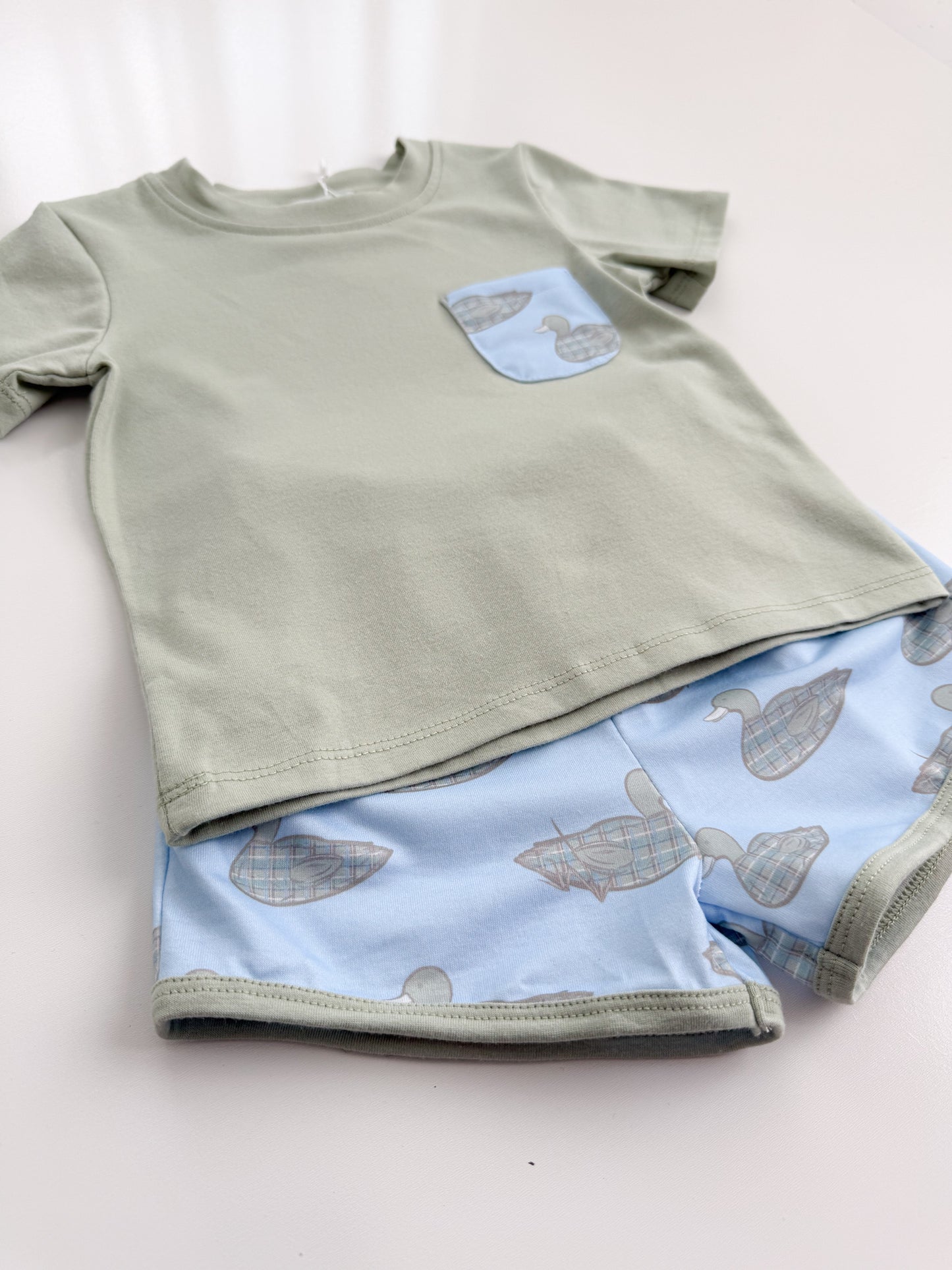 Pintails + Plaid Shortie Set