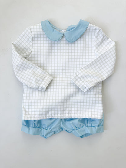 Abram Plaid Bloomer Short Set