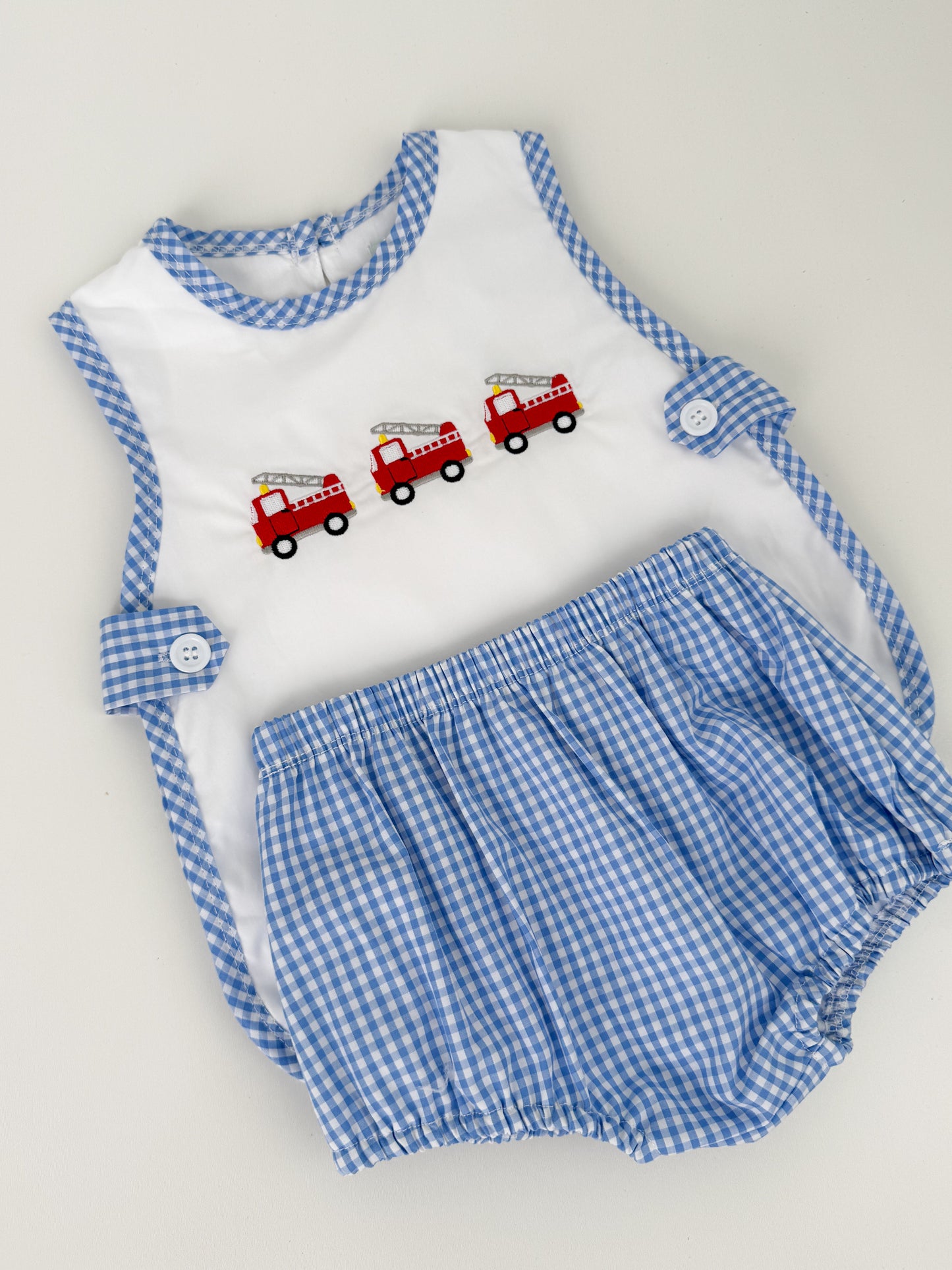Fire Truck Diaper Set