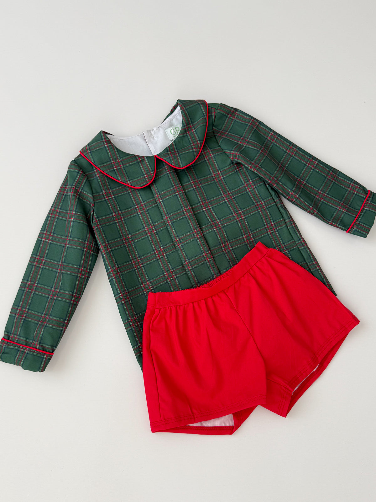 Paxton Christmas Plaid Short Set