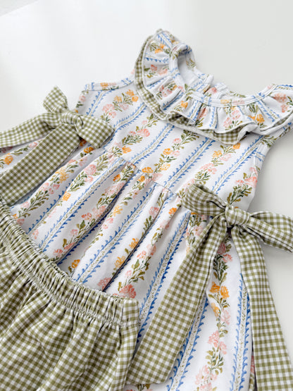 Emma Floral Bloomer Set