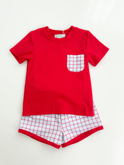Patriot Plaid Shortie Set