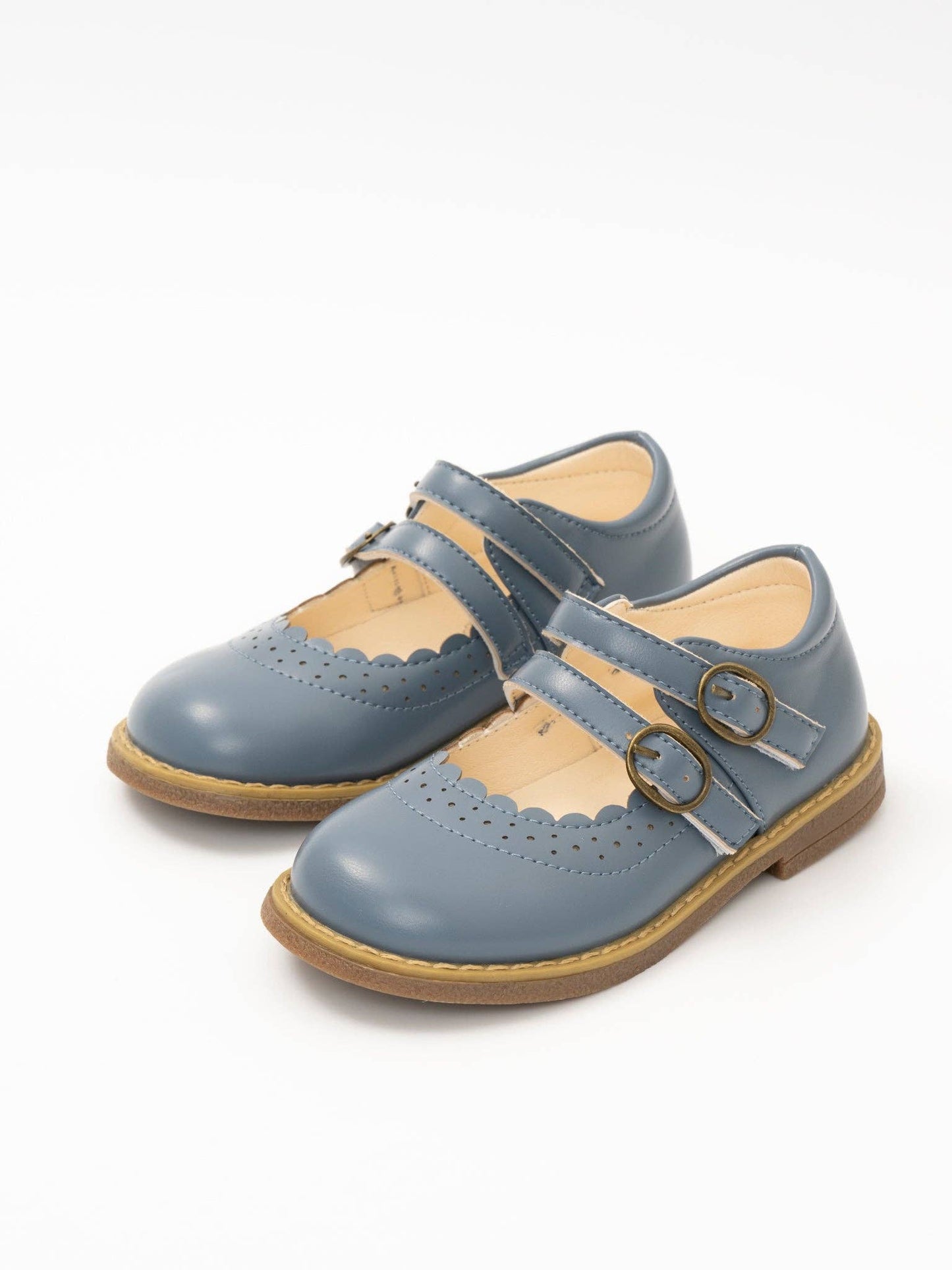 Double Buckle Mary Jane Hard Sole Shoes