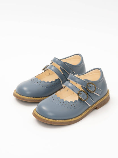 Double Buckle Mary Jane Hard Sole Shoes
