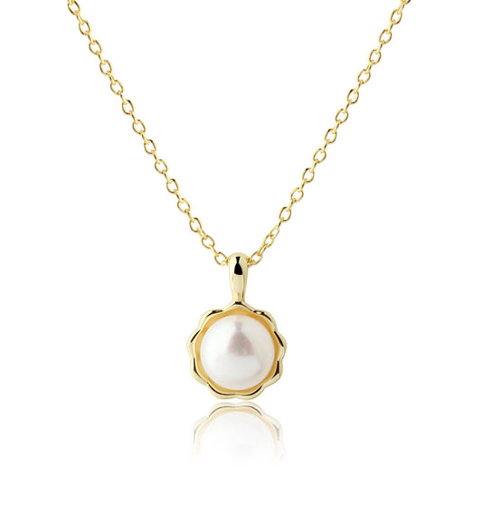 Meredith 14K Gold-Plated White Pearl Necklace