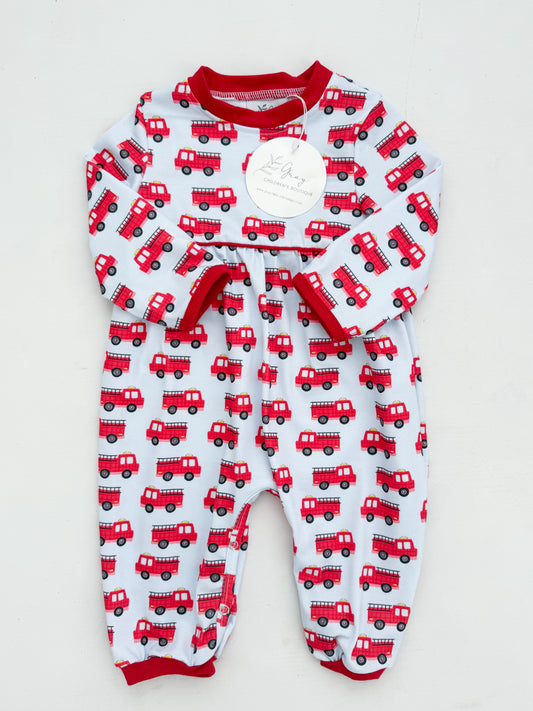 Tucker's Firetruck Romper