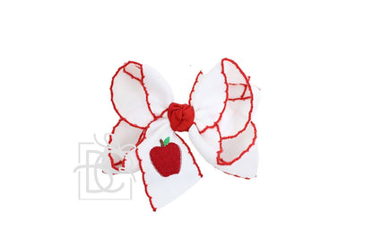Back to School Crochet Edge Bow
