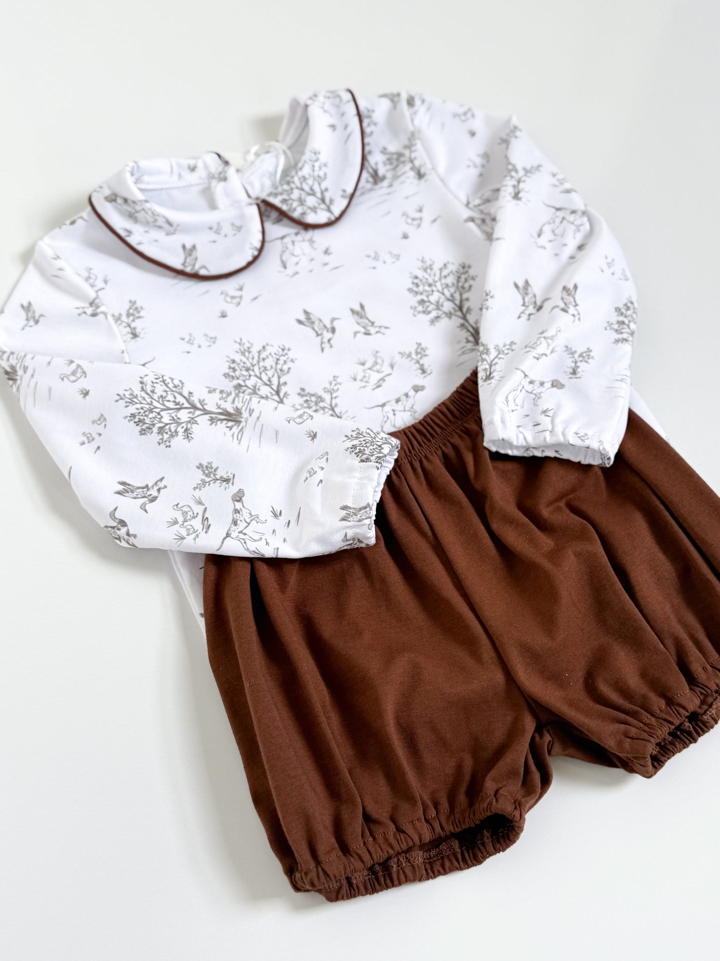 Pointer Toile Boys Bubble Short Set