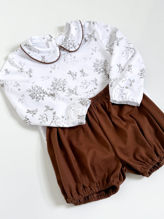 Pointer Toile Boys Bubble Short Set