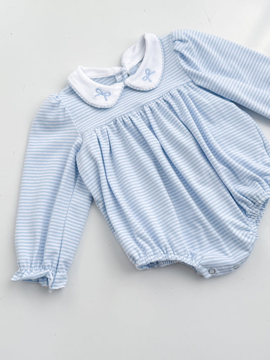Claire Striped Bow Bubble