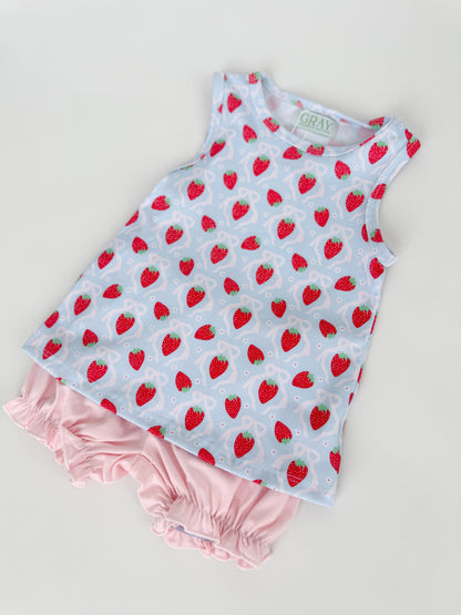 Strawberry Field Bloomer Short Set