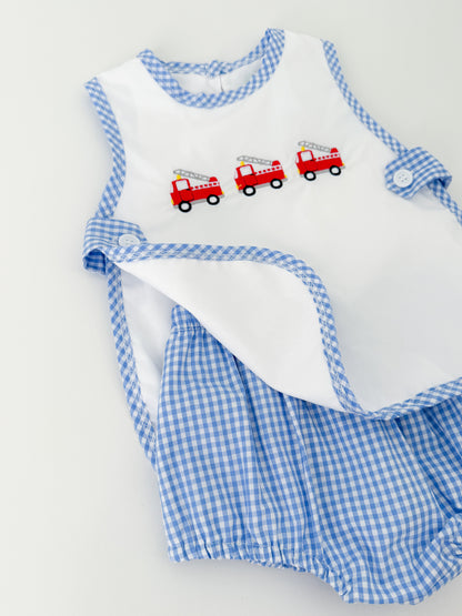 Fire Truck Diaper Set