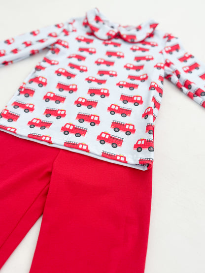 Tucker's Firetruck Pant Set