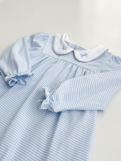 Claire Striped Bow Dress
