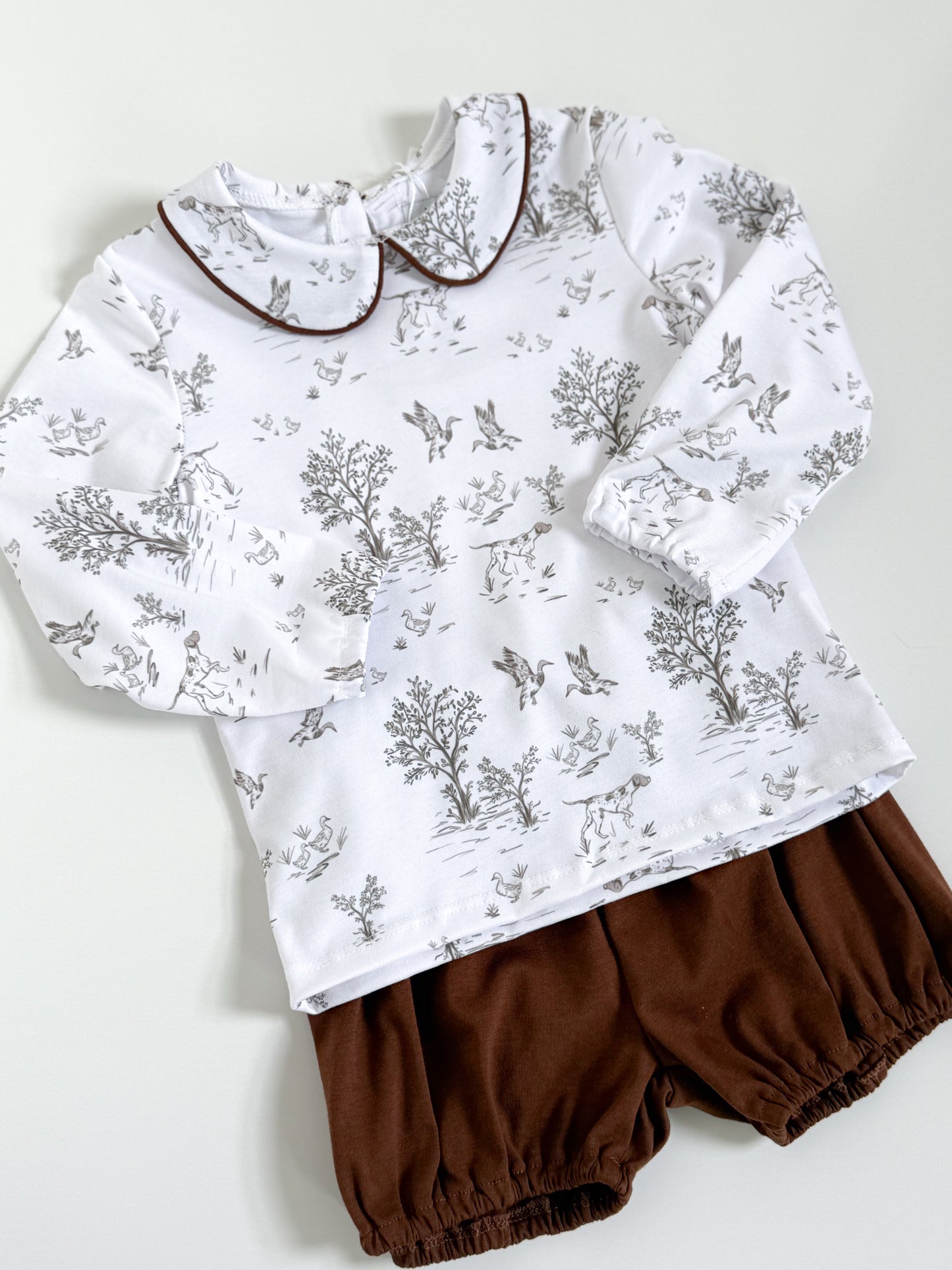 Pointer Toile Boys Bubble Short Set