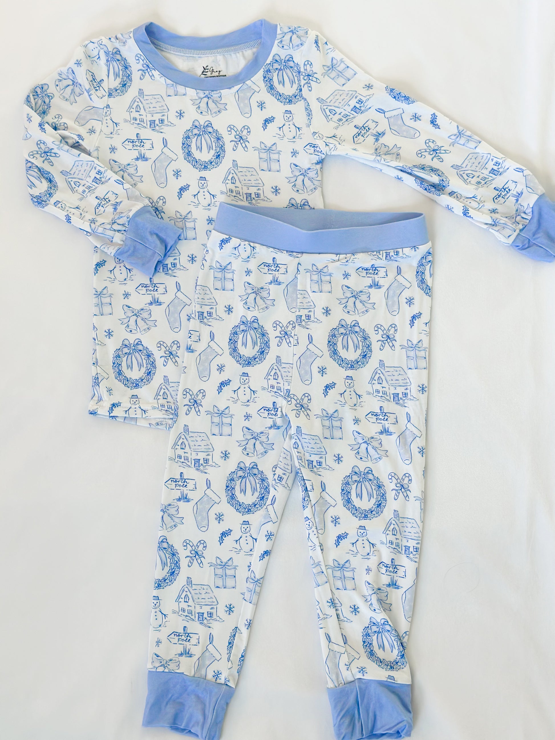 Winter Wonderland Bamboo Set Gray Children's Boutique