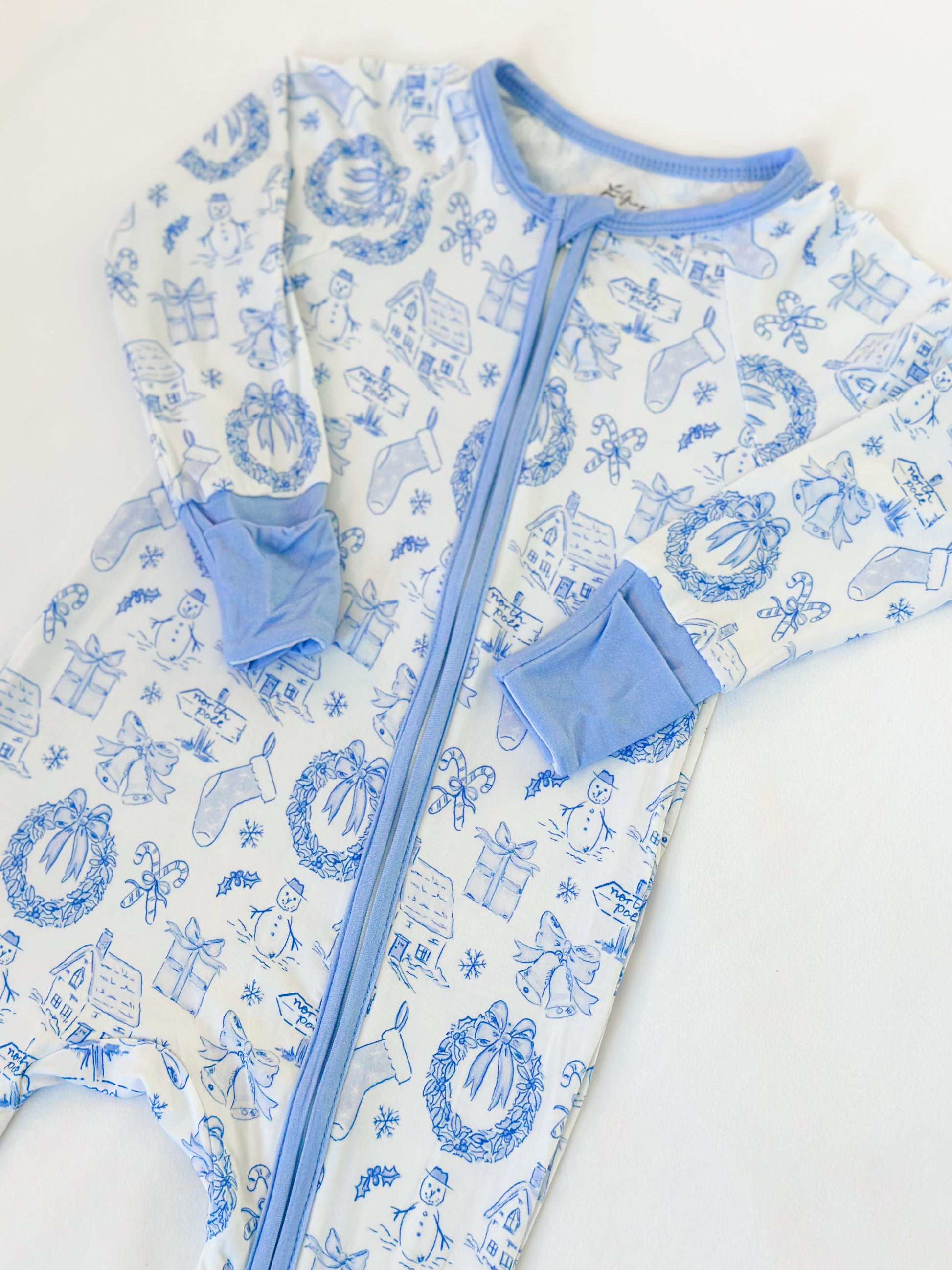 Winter Wonderland Bamboo Romper Gray Children's Boutique