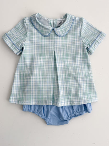 Lincoln Plaid Bloomer Set