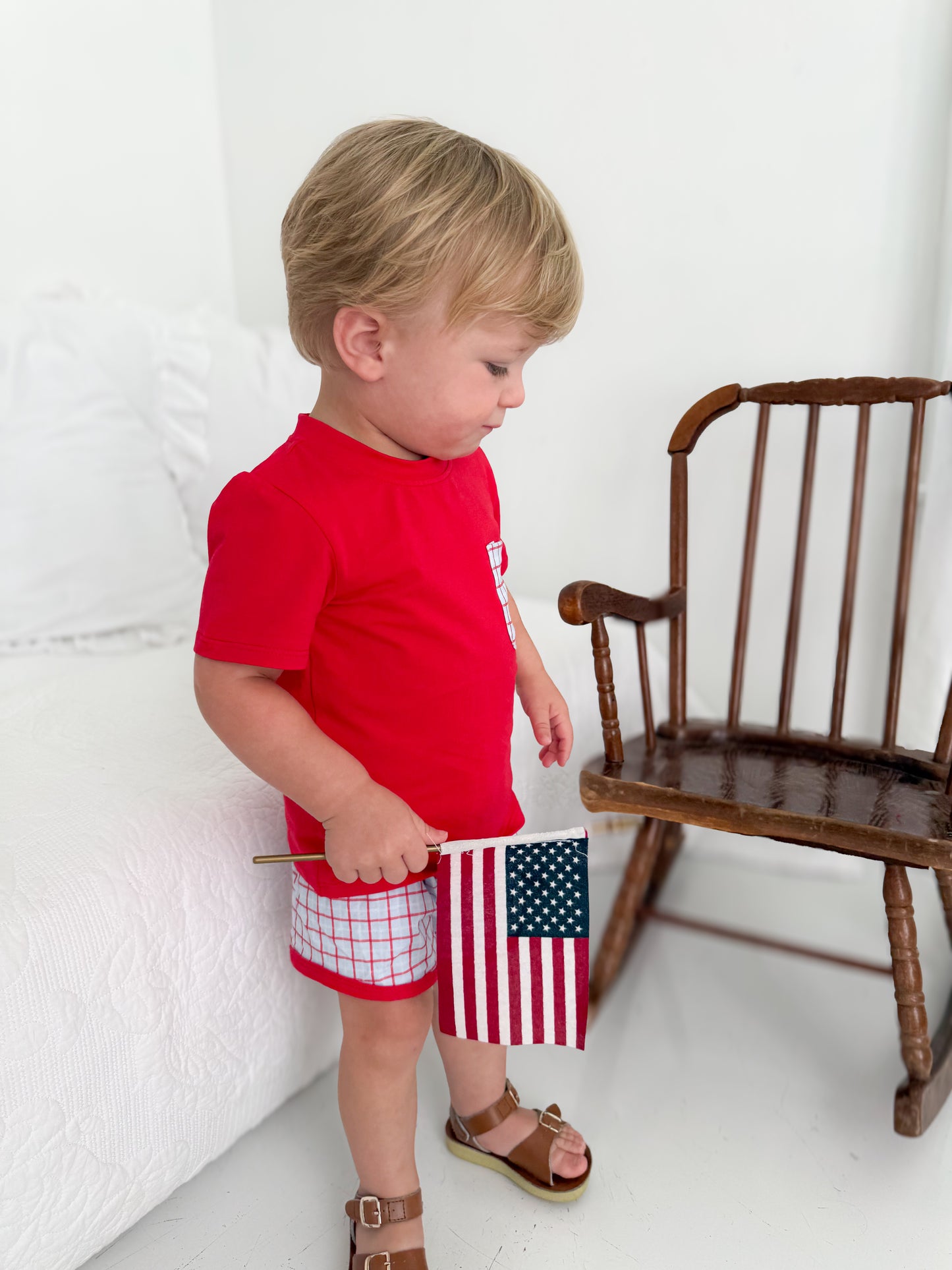 Patriot Plaid Shortie Set