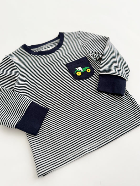 Tractor Pocket Striped Tee