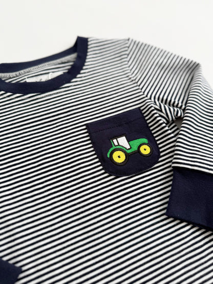 Tractor Pocket Striped Tee