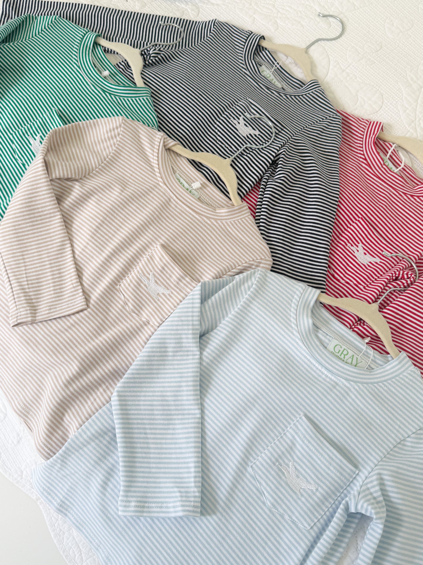 Long Sleeve Everyday Striped Tees