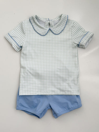 Thomas Gingham Short Set
