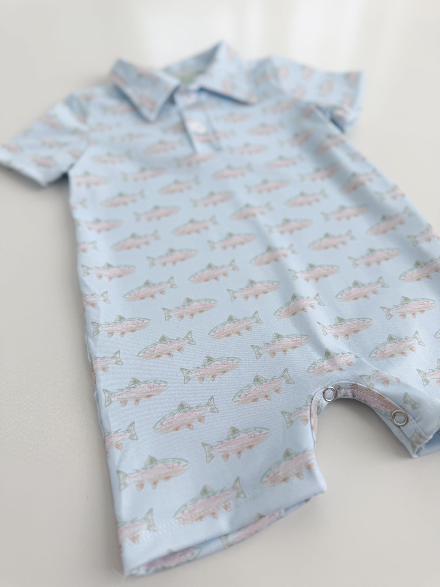 Reeling In Polo Romper