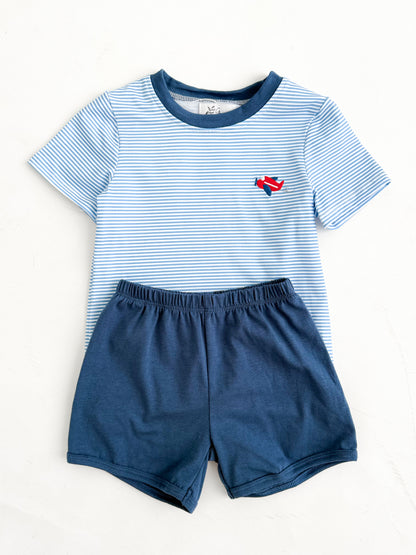 Hudson Airplane Shortie Set