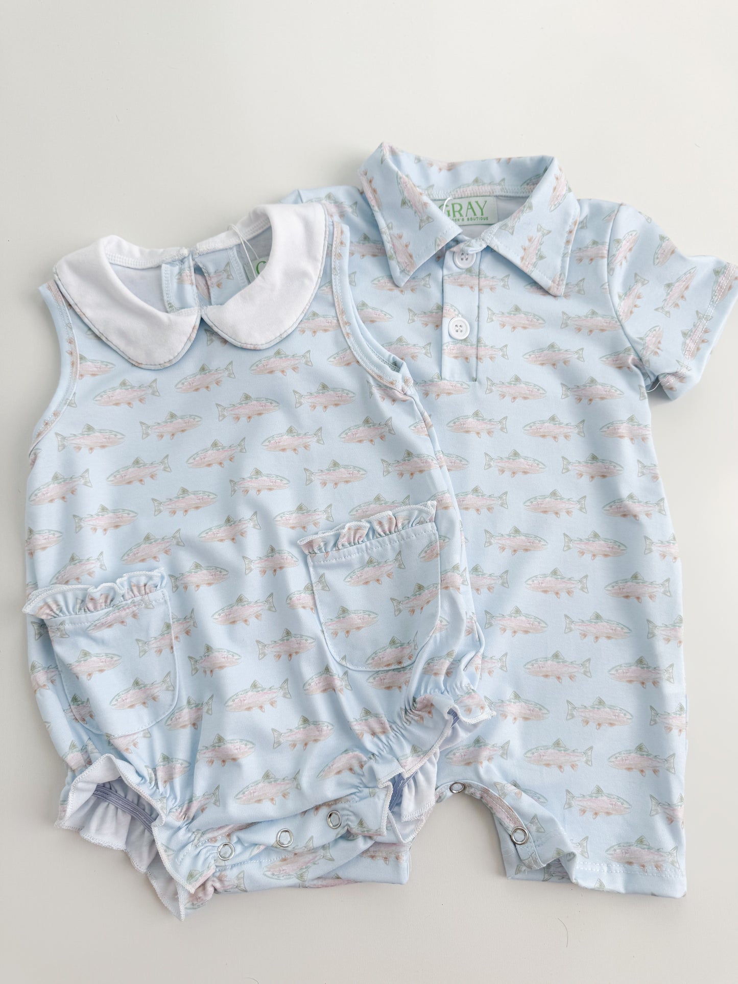 Reeling In Polo Romper
