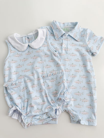 Reeling In Polo Romper