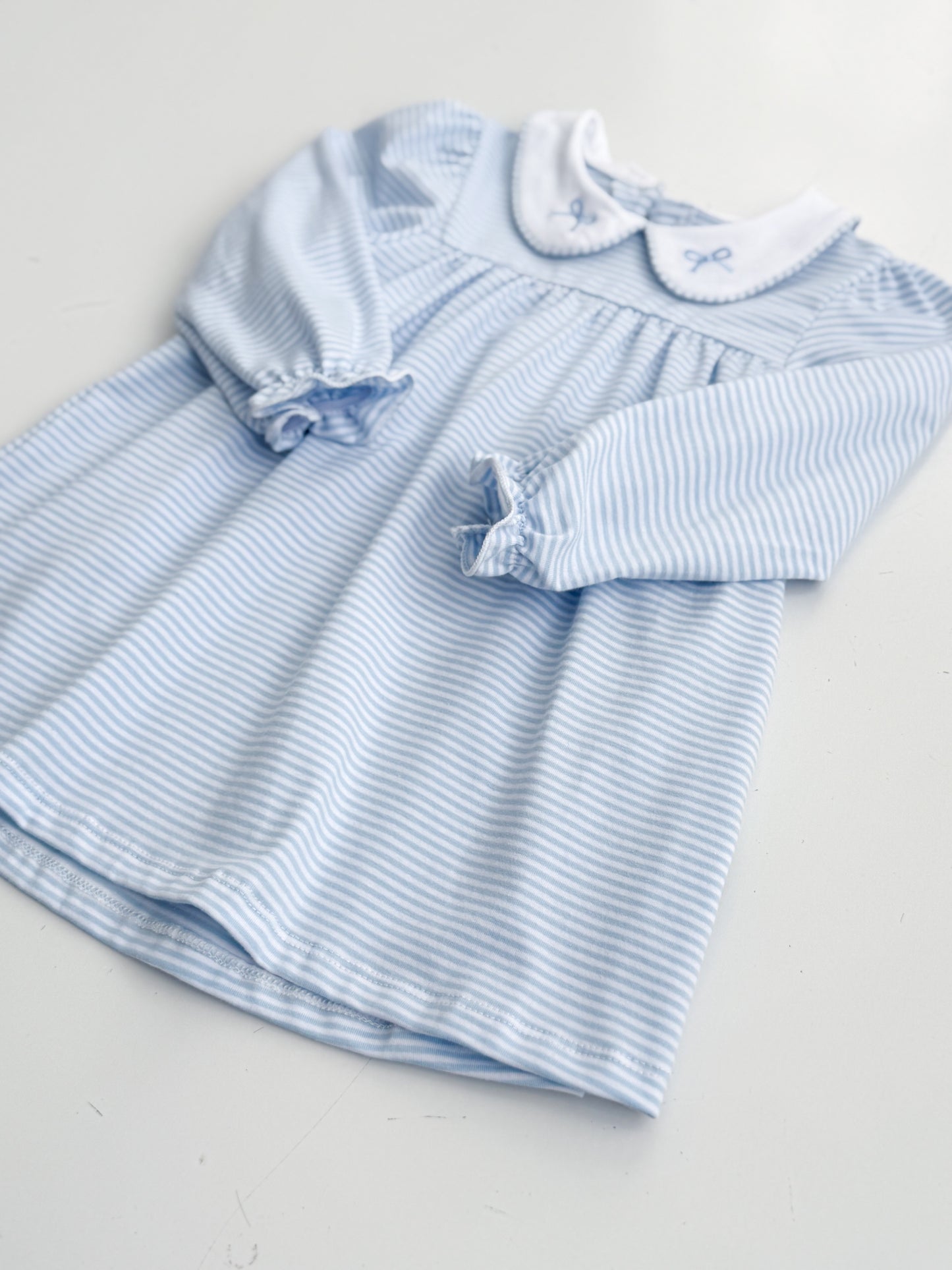 Claire Striped Bow Dress