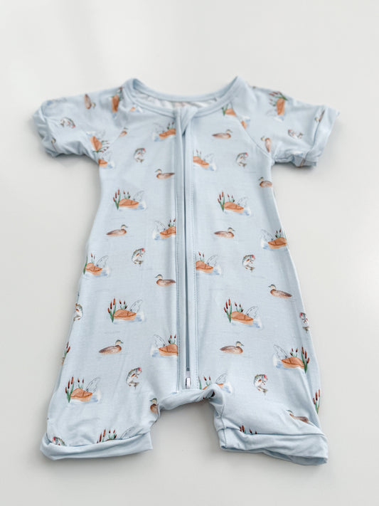 Out Fishing Bamboo Shortie Zippy