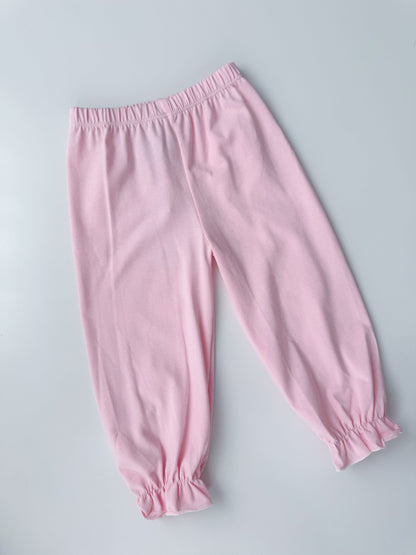 Girls Solid Knit Bubble Pants